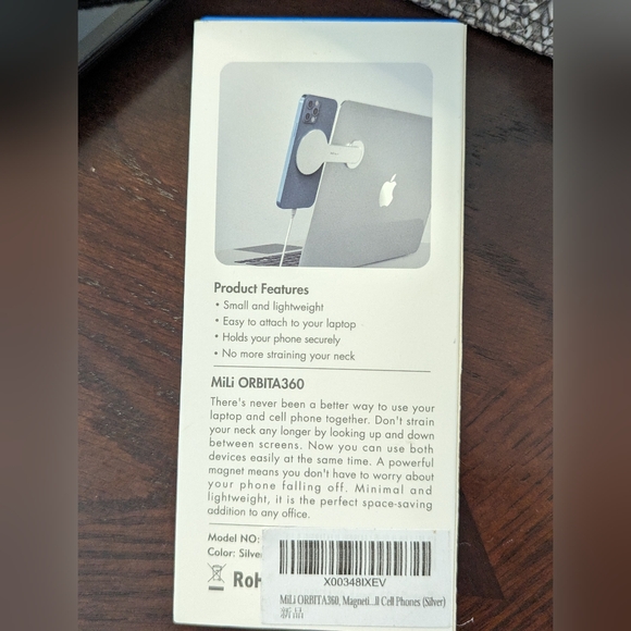 Mili Orbita 360, Magnetic Laptop Phone Holder - Picture 3 of 3